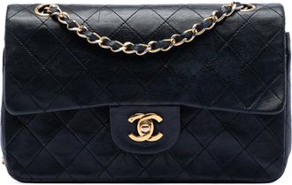 Chanel Tweedehands Kleine Classic Lamsleer Dubbele Flap