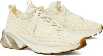Tory Burch Good Luck Woven Sneaker in New Ivory at Nordstrom, Size 8.5