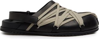 Rick Owens Mega Lace Leather Mules - Black - 41 (IT41 / UK7)