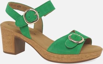 Gabor Womens Fantastica Womens Sandals - Green - Size: 3.5