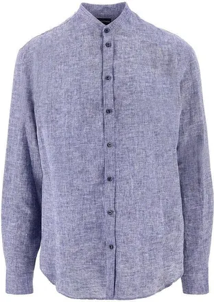 Emporio Armani Guru collar linen shirt Man M