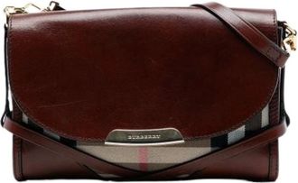 Burberry Pre-owned Cross Body Bags, female, Brown, Size: ONE SIZE Pre-owned Crossbody Bag