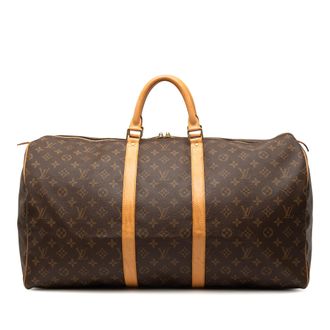 Louis Vuitton Pre-owned Womens Monogram Keepall 55 - Brown Textile - One Size