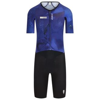 Q36.5 Dottore Speed TRI Skinsuit Casper Stornes Veloeinteiler f&uuml;r Herren | blau/schwarz