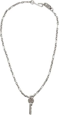 Balenciaga Neverlost Dunne Ketting - Dames - Kettingen - Grijs - ONE Size - Accessoires