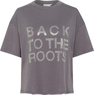 Karen by Simonsen Noomakb Tee - Dames - T-shirts - Grijs - M - Katoen - Tops