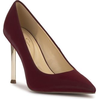 Jessica Simpson Kheloe Pointed Toe Pump in Dark Cherry at Nordstrom, Size 9.5