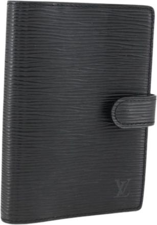 Louis Vuitton Pre-owned Day Planner Cover - Dames - Vintage Accessoires - Zwart - ONE Size - Leer - Vintage