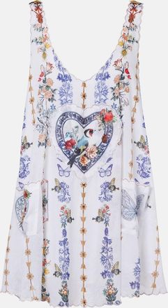 Camilla Printed cotton minidress