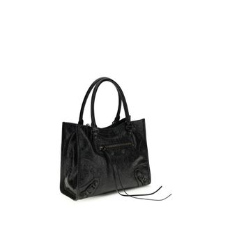 Balenciaga Womens Black Lamb Ovis Aries Shoulder Bag