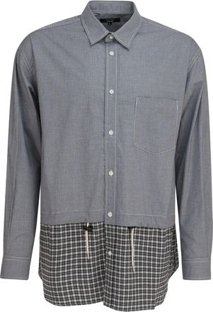 Comme Des Garçons check-pattern shirt - Grey