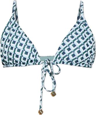 Casablanca Bikini Top - Dames - Bikinis - Groen - S - Polyester - Badmode