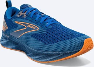 Brooks Mens Levitate 6 Running Shoes In Classic Blue/orange