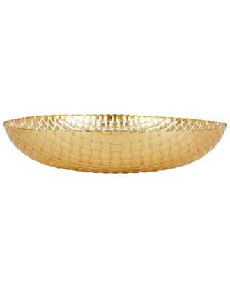 Vietri Vietri Rufolo Glass Basketweave Large Shallow Bowl With $9 Credit