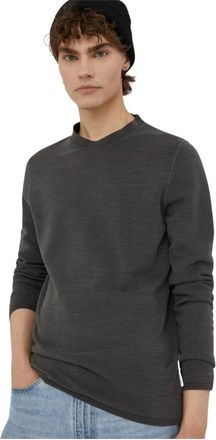 Marc O'Polo Trui met ronde hals - Heren - Longsleeves - Grijs - XL - Katoen - Tops