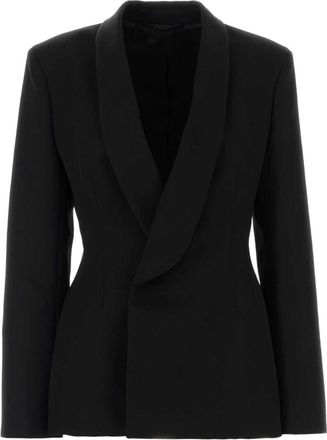 Carven Ja 308 Shawl Collar Jacket - Dames - Blazers - Zwart - 2XS - Jassen
