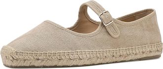 Castaner Padua Flat Espadrille Womens Flat Shoes Sand : EU 37 (US Womens 6.5) N, Cotton