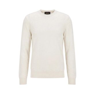 HUGO BOSS Hombre, Jerseys, Beige, Talla: L