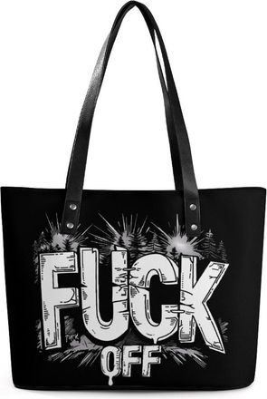 Generic Fuck-Off Tote Bags for Women Cute Shoulder Purses Handbags