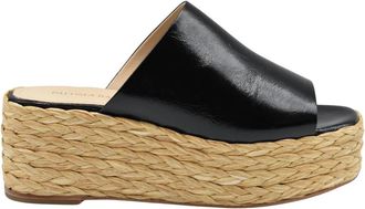 Paloma Barcel&oacute; Wedges - Dames - Sleehakken - Zwart - 39 EU - Leer - Schoenen