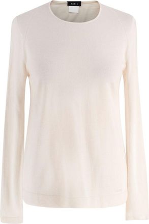 Akris Cream Cashmere Blend Fine Knit Sweater Size XXS