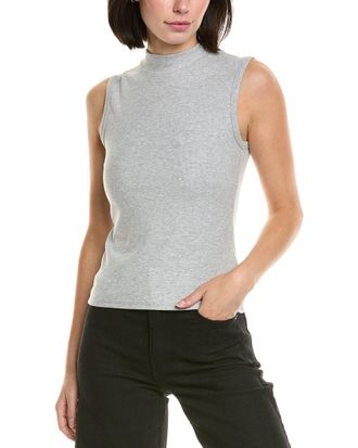 perfectwhitetee Perfectwhitetee Mel Mock Neck Tank
