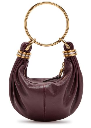 Chlo&eacute; Bracelet Leather top Handle bag - Burgundy - One Size