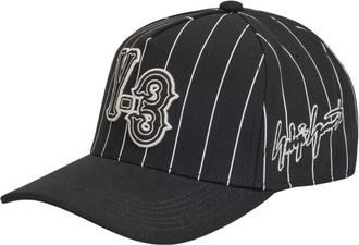 Yohji Yamamoto Caps, male, Black, Size: ONE SIZE Pinstripe Cap