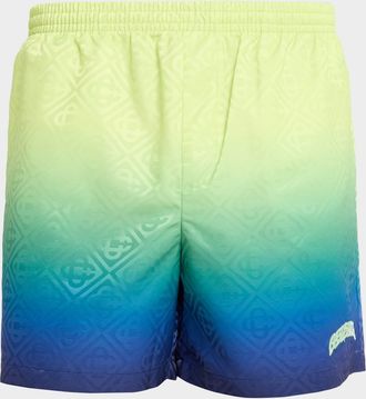 Casablanca Mens Gradient Monogram Swim Shorts
