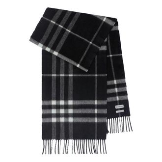 Burberry Check Cashmere Muffler Black 8094741