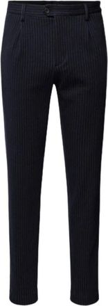 Tommy Hilfiger Slim Stretch Gestreepte Hampton Broek - Heren - Slim Fit Broeken - Blauw - W36 - Katoen - Broeken