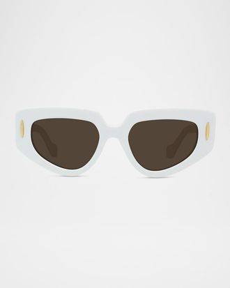 Loewe Anagram Geometric Acetate Sunglasses