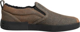 Dolce & Gabbana Low Top Sneakers - Heren - Pantoffels - Bruin - 44 EU - Katoen - Schoenen