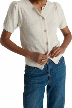 Nation Ltd Anne Marie Cardigan In Porcelain