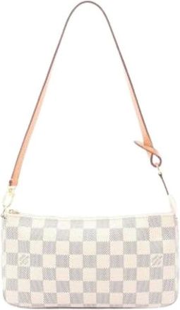 Louis Vuitton Pre-owned Shoulder Bags, female, White, Size: ONE SIZE Pre-owned Canvas Shoulder Bag