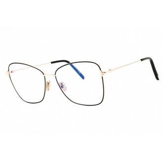 Tom Ford Blue Light Block Butterfly Ladies Eyeglasses FT5906-B 001 55