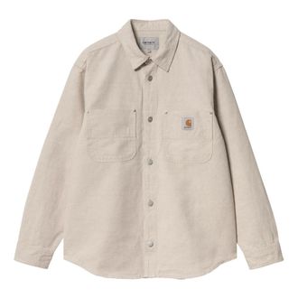 Carhartt Work in Progress Jassen, Heren, Beige, L, Katoen, Walter Shirt Jacket