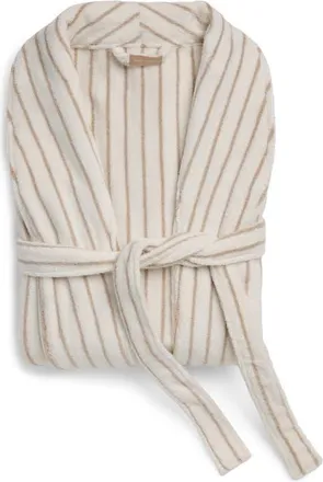 Cozy Earth Stripe Luxe Terry Robe in Sand/Seashell at Nordstrom, Size Xx-Large