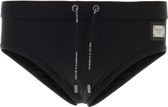Dolce & Gabbana Black Logo Swim Brief