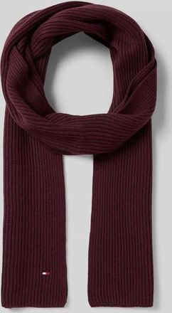 Tommy Hilfiger Schal aus Baumwoll-Kaschmir-Mix in Bordeaux, Größe 1