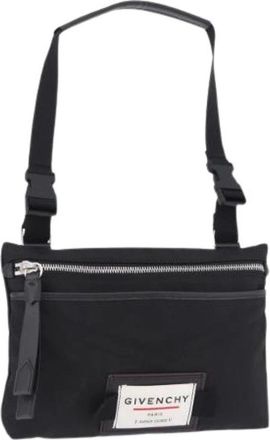 Givenchy Pre-owned Nylon Shoulder Bag - Dames - Vintage Schoudertas - Zwart - ONE Size - Nylon - Vintage