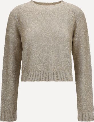 Brunello Cucinelli Maglione con paillettes a maniche lunghe Woman XXS