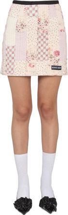 Marine Serre Mini Boutis Skirt-Donna