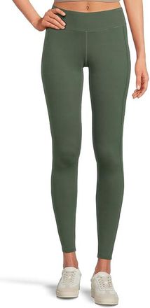 Pact On the Go-To Pocket Leggings Womens Casual Pants Pine Green : LG, Cotton/Elastane