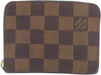 Louis Vuitton Pre-owned Wallets, female, Brown, Size: ONE SIZE Pre-owned Canvas wallets