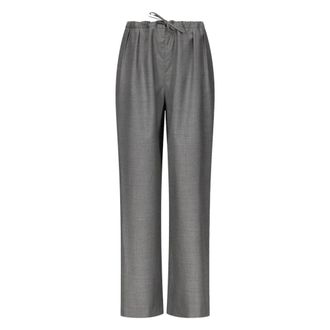 Loulou Studio Heren, Broeken, Grijs, Maat: M Wol