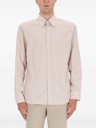BOSS Camicia con bottoni - Toni neutri