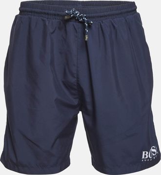HUGO BOSS Boss By Hugo Boss Navy Blue Synthetic Shorts