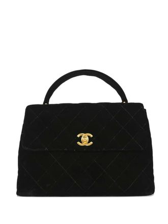 Chanel Borsa tote Kelly trapuntata 1997 - Nero