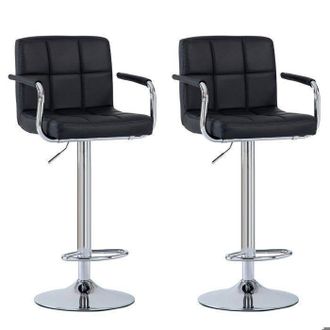 OEM Taburetes De Bar - Sevencomfort - Modelo 6ge - Ajustable En Altura - S&iacute;mil Cuero - Lote De 2